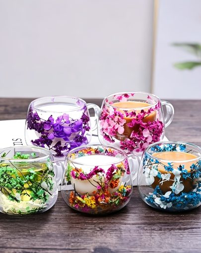 1pcu002F2pcs, Double-Walled Glass Mug. Glass Cup Made of High Borosilicate Glass, Transparent And Heat-Resistant. Double-Layer Hollow Structure, Insulating And Anti-Scald. Multi-Style Optional, with Handle Design